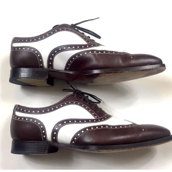 Spectator Cobbler Union Men\'s Brown and White Oxford  Shoes Made In Spain Ms,Sz9 main image 8